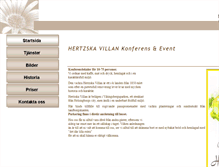Tablet Screenshot of hertzskavillan.se